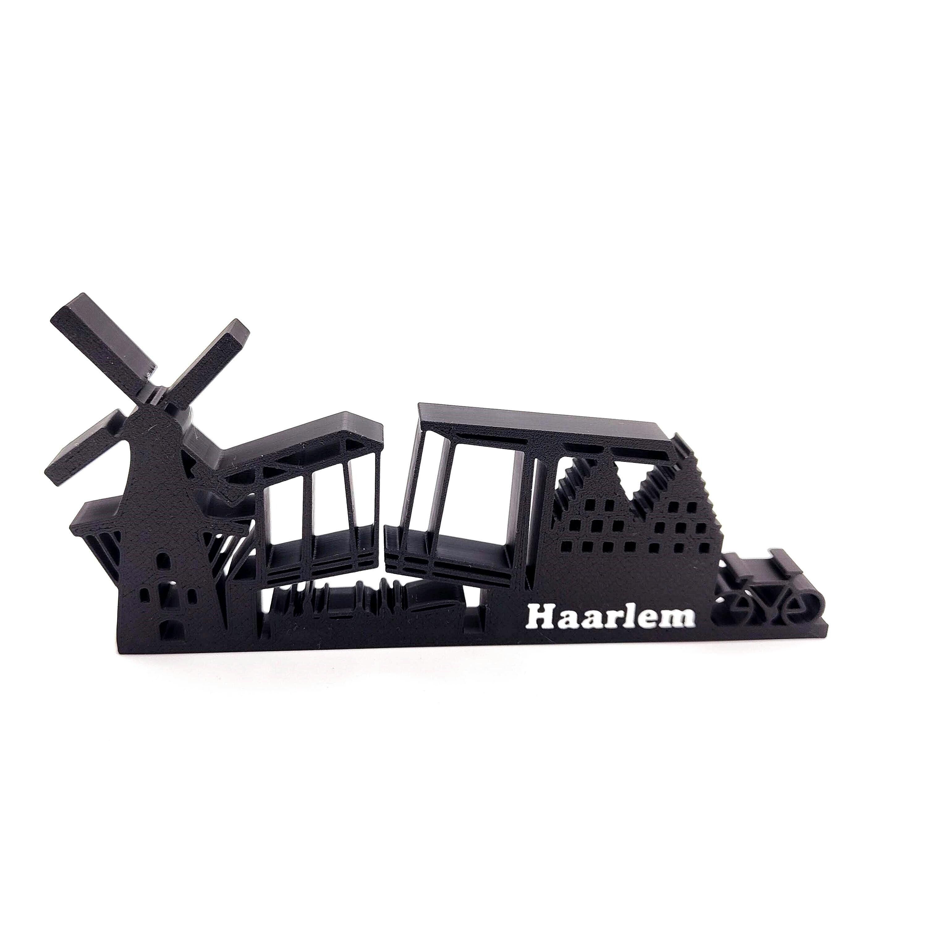 Elegant Haarlem Skyline Souvenir - Perfect Home, Shelf, and Desk Decor from The Netherlands, City Silhouette, Collectable, Panoramic Skyline